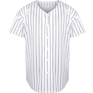 Maillot de baseball pour homme adulte de haute qualité, léger, à porter en été, couleur unie, respirant, séchage rapide, col en V, imprimé - Product Image 1