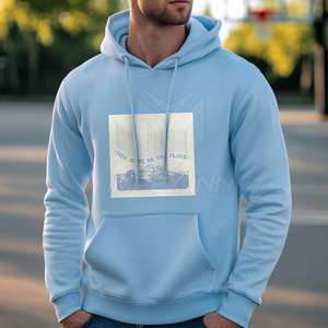 ออกแบบโลโก้ของคุณเอง เสื้อฮู้ดขนแกะสำหรับผู้ชายฤดูหนาว เป็นมิตรกับสิ่งแวดล้อม - MOQ ต่ำ ขนาดสั่งทำได้ คุณภาพสูง ขายดีที่สุด ไซส์พลัส - Product Image 2