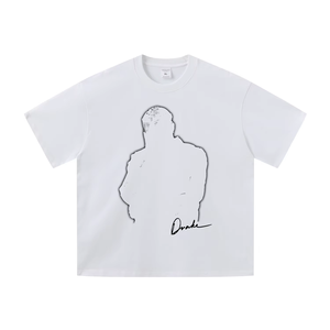 Wholesale White Printed High Quality Letter 100% Cotton Knitted <b>T</b>-<b>shirts</b> Heavyweight UNISEX Custom 260G Breathable Quick Dry - Product Image 3