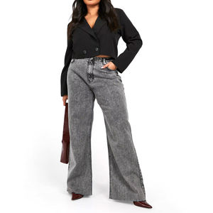 Pantalones Vaqueros Ajustados de Invierno para Mujer, Estilo Casual, Diseño OEM, Logotipo Personalizado, Color Personalizado, Antiarrugas, Secado Rápido - Product Image 1