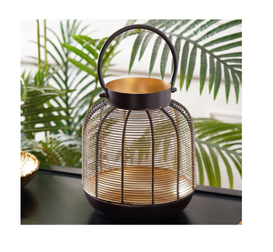 Linterna de alambre de hierro con aspecto hecho a mano para mejorar la estética Cottagecore en dormitorios, salas de estar o pasillos de jardín - Product Image 1