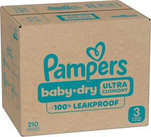 Pañales Pampers - Baby Dry - Talla 4, 186 Unidades, Pañales Desechables Absorbentes para Bebés (El Empaque Puede Variar) - Product Image 3