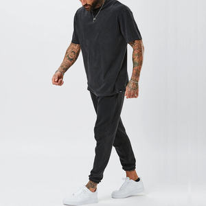 T-shirts en coton délavé écologiques de haute qualité pour la vente en gros – Style streetwear hip-hop, logo personnalisé, coupe oversize, style vintage, collection printemps - Product Image 2