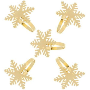 Anneaux de serviette de Noël, porte-serviettes de luxe, décoration de table de fête de Noël, fournitures de décoration de table de Noël, prix le plus bas - Product Image 1