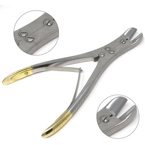 Instruments chirurgicaux orthopédiques manuels, coupe-câbles et coupe-clous TC 7 pouces, instruments chirurgicaux orthopédiques, poignée dorée, coupe-câbles et coupe-clous - Product Image 4