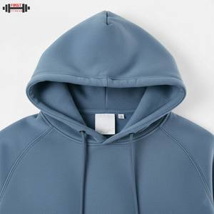 Sweat-shirt à capuche confortable en molleton 100% coton, couleurs personnalisables, hiver, couleur unie, haute qualité, séchage rapide, vente en gros - Product Image 4