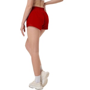 กางเกงสตรีเอวกลางสีแดงผ้าโพลีเอสเตอร์ทำจาก100% ตามสั่งราคาดีที่สุด - Product Image 3