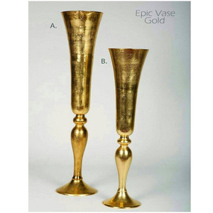 Vases antiques en métal modernes faits à la main en acier inoxydable pour le salon et le mariage. - Product Image 3