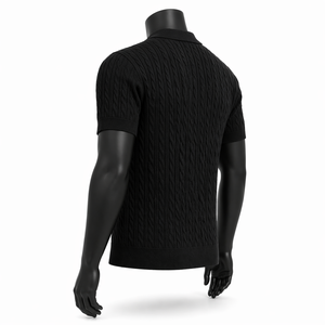 Camiseta Polo de Punto Personalizada para Hombre, Algodón Premium Texturizado, Manga Corta, Informal, a la Moda, OEM, Venta al por Mayor - Product Image 6