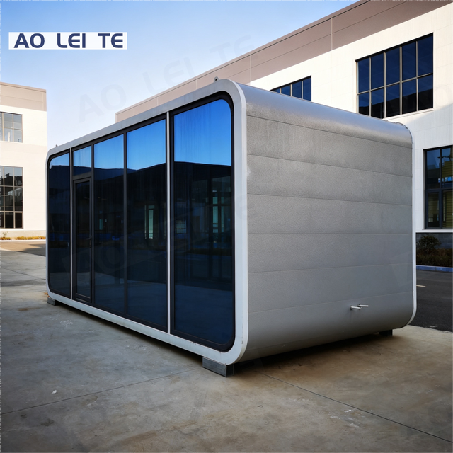 Mobile Office Reception Room Prefabricated Apple Cabin Modular Container Room Acceptable Customization