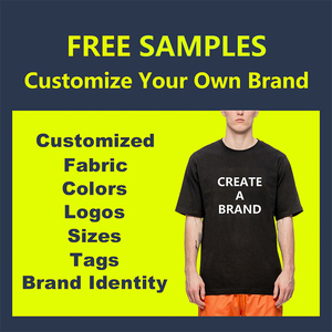 Vente en gros de t-shirts graphiques T-shirts noirs vierges unisexes en vrac T-shirt uni en coton et polyester imprimés avec logo pour hommes - Product Image 6