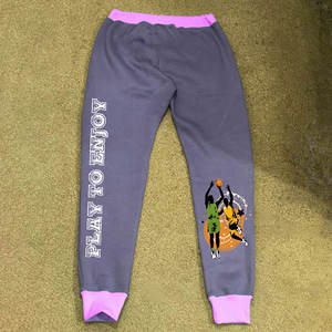 Vente en gros de pantalons de survêtement à blocs de couleurs pour hommes, jogging streetwear à la mode avec logo personnalisé, pantalons pour hommes délavés - Product Image 2