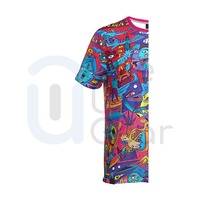 Yeni sıcak son tasarım % 100% pamuk örme erkek t-shirt karikatür baskılı çevre dostu hızlı kuru erkekler kadınlar için doğrudan Streetwear