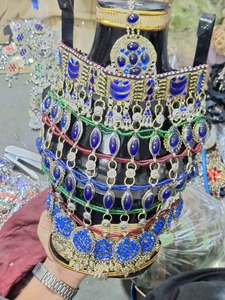 Meilleur prix, ensemble de bijoux afghans légers et robustes, collier vintage, boucles d'oreilles, forme personnalisée pour femmes, filles, Offre Spéciale pour mariage - Product Image 2