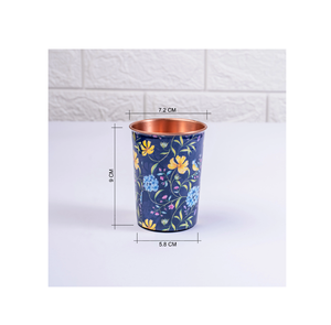 High Quality <b>Copper</b> Water Printed <b>Glass</b> Is Exquisitely Designed Kitchenware Use Antique Design at Reasonable Rate - Product Image 2