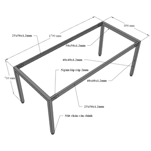 Uconcept HBUC053 System 180x90cm Industrial Style Plywood Meeting <b>Table</b> with Iron Legs Oval Concrete Color for Hotels <b>Offices</b> - Product Image 6
