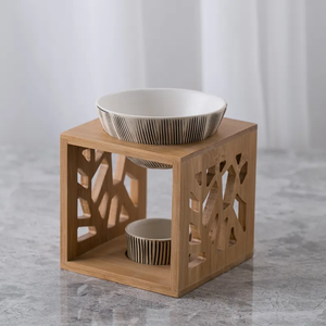 Quemador de Incienso de Cerámica con Base de Madera de Mango Natural, de la Mejor Calidad, para Uso Regular - Product Image 2