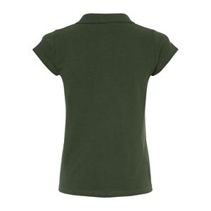 T-shirt Estiva Dama Piqué Ring Spun 7600 Stile Casual Sportivo con Taglio Sagomato, Cuciture Laterali, Manica Corta, 230g, Distintivo Ricamato - Product Image 1