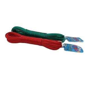 Corde à linge portable en PVC de 20 m, séchoir à linge flexible mural intérieur/extérieur - Product Image 1