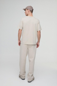 Camiseta extragrande de algodón 280G con logotipo personalizado para hombre, ropa de calle de peso pesado con hombros caídos, camisetas de moda para hombre 2025 - Product Image 2