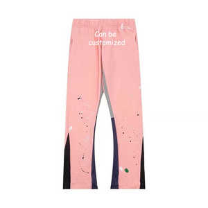 RAM Industry Custom High Quality Casual Flared Jogger Track Pants Patchwork Elástico Cintura Apilada Tallas grandes Pantalones de hombre - Product Image 5