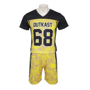 Ensemble d'uniformes de football américain 7v7 personnalisés de haute qualité, imprimés, séchage rapide, respirant, grandes tailles - Product Image 1