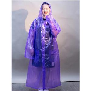 Venta al por mayor PE impermeable colorido pedidos personalizados bajo MOQ sola persona impermeable con capucha Origen de Vietnam - Product Image 1