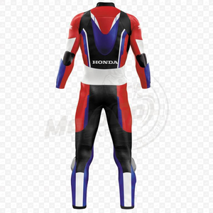 Zonda Marc Marquez CBR combinaison de course en cuir véritable de qualité supérieure 1Pc combinaison piste/équitation motard peau de vache/kangourou MotoCP Traje CE - Product Image 2