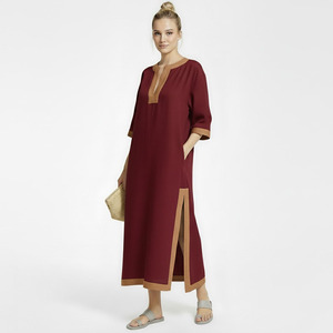 Customized oversized <b>loose</b> fit linen <b>dress</b> - Product Image 4