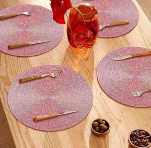 High Quality Handmade Glass <b>Beaded</b> Table <b>Placemat</b> Unique Shape Design Modern Style Wedding Birthday Embroidered Wholesale Price - Product Image 3