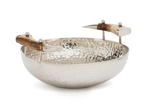 ชุดชามเสิร์ฟอาหารและสลัดอะลูมิเนียมและทองแดงลายตอก 6 ใบ ดีไซน์ไม่ซ้ำกัน สำหรับใช้ในชีวิตประจำวัน - Product Image 2