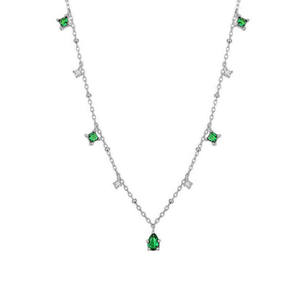 Collares de Plata de Ley 925 con Dije de Corazón y Circonita, Estilo Clásico Cristiano, Minimalista, Pequeño y Delicado para Mujer, Venta al por Mayor - Product Image 5