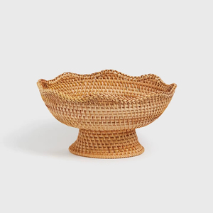 <b>Light</b> Rattan Footed Bowl Natural Meal Presentation Decor Eco-Friendly Wholesale Vietnamese <b>Products</b> - Product Image 2