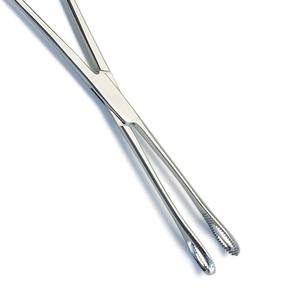 Forceps à éponges HERMANN MEDITECH HM-F-187, conception professionnelle à poignée annulaire, acier inoxydable, réutilisable, ISO13485 - Product Image 5