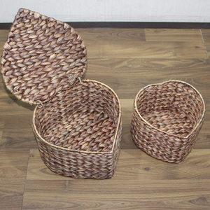Artex Dong Thap Factory Panier de rangement fait à la main en feuille de palmier Organisateur tissé naturel et artisanat décoratif pour la maison Vietnam - Product Image 2