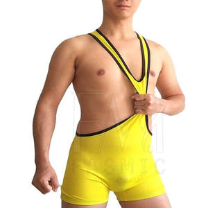 Trajes de Lucha Libre Ligeros y Elásticos para Hombres, para Prácticas Escolares y Partidos Deportivos, con Patrones Personalizados, 100% Poliéster, Personalizables - Product Image 5