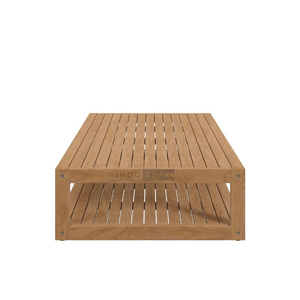 Mesa de Madera Maciza de Teca para Exteriores Haven, Duradera, Resistente al Agua y a los Rayos UV, Ligera, para Espacios Exteriores Modernos - Product Image 3