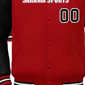 Chaqueta Universitaria Personalizada con Diseño Propio, Chaqueta de Béisbol de Forro Polar para Hombre, Chaquetas Universitarias Lisas al por Mayor - Product Image 3