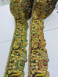 เครื่องทำริบบิ้นผ้ากรอสเกรนพิมพ์ลายเป็นมิตรกับสิ่งแวดล้อมชุดเดรสสีทองและสีขาวน้ำนมออกแบบได้ตามต้องการ - Product Image 6