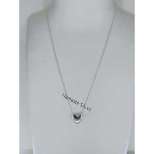 Collar de Plata de Ley 925 con Colgante de Corazón Delicado y Diamante, Joyería Minimalista con Encanto de Amor para San Valentín - Product Image 6