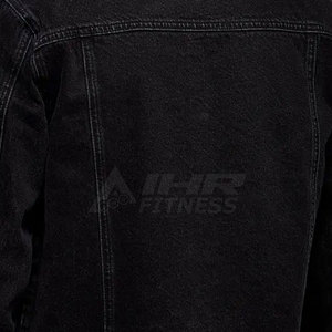 Coupe-vent en toile de style High Street pour hommes, veste en jean d'hiver respirante et confortable avec logo personnalisé. - Product Image 6