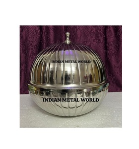 Plato de frotamiento diseño vintage comida para servir olla caliente gran calidad Acero inoxidable servir olla caliente para vajilla servir olla caliente - Product Image 6