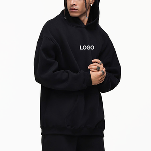 Sudadera con capucha de invierno para hombre, holgada, de gran tamaño, 500 GSM, con hombros descubiertos - Product Image 5