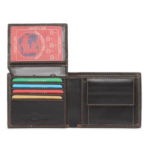 กระเป๋าสตางค์หนัง PU สำหรับผู้ชาย, กระเป๋าสตางค์หนังแท้มี100% พับเป็นกระเป๋าเงินปรับโลโก้ได้ตามต้องการเทรนด์ใหม่2022 - Product Image 5