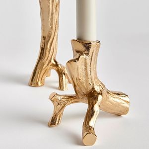 Aluminium Casting Flower Stand Design Best Selling <b>Candle</b> Holder 3 Arms Pillar Holder Top Selling <b>Dinner</b> Table - Product Image 4