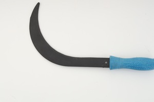 Faucille agricole manuelle 11 pouces, lame en acier doux, désherbeur et coupe-herbe, 100g, outil agricole portable, manche en plastique, Inde - Product Image 5