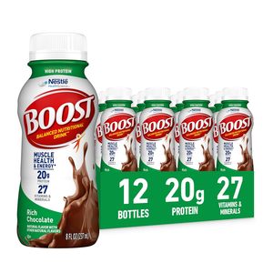 BOOST High Protein Ready to Drink Balanced Nutritional Drink, Rich Chocolate, 8 FL OZ (Pack of 12) - Product Image 3