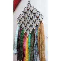 Décoration murale en fer recyclé en forme de goutte d'eau, style bohème, design abstrait fait main, attrape-soleil, artisanat indien en métal pour la décoration de Diwali