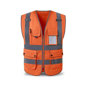 Chalecos de Seguridad Reflectantes de Alta Visibilidad, Personalizables, Casuales, Transpirables, con Múltiples Bolsillos, Ropa de Trabajo para Hombre - Product Image 4