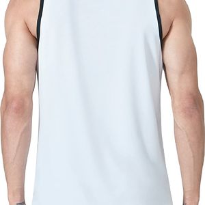 เสื้อกล้ามผู้ชายผ้าฝ้ายแห้งเร็วระบายอากาศได้ดีดีไซน์แบบถักลำลอง - Product Image 2